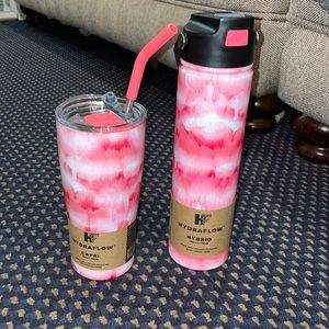 triple wall vacuum insulated drinking cups/thermoses copper lined matching set